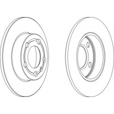 DDF1233-1 FERODO Тормозной диск