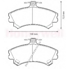 571940B BENDIX Комплект тормозных колодок, дисковый тормоз