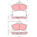 GDB1197 TRW Комплект тормозных колодок, дисковый тормоз