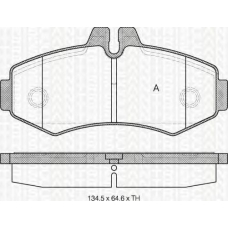 8110 23020 TRIDON Brake pads - front