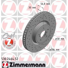 530.2464.52 ZIMMERMANN Тормозной диск