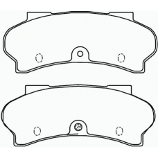 P 61 011 BREMBO Комплект тормозных колодок, дисковый тормоз