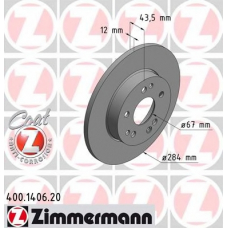 400.1406.20 ZIMMERMANN Тормозной диск