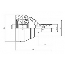 AW1510479 AYWIPARTS Шарнирный комплект, приводной вал