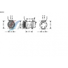 SBK052 AVA Компрессор, кондиционер