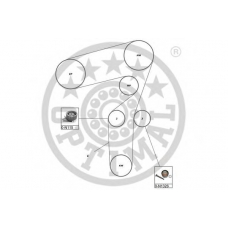 SK-1629 OPTIMAL Комплект ремня грм