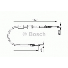 1 987 477 730 BOSCH Трос, стояночная тормозная система