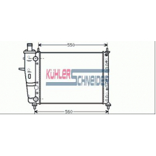 1714801 KUHLER SCHNEIDER Радиатор, охлаждение двигател