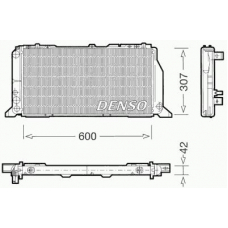 DRM02013 DENSO Радиатор, охлаждение двигателя