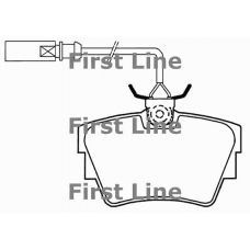 FBP3323 FIRST LINE Комплект тормозных колодок, дисковый тормоз