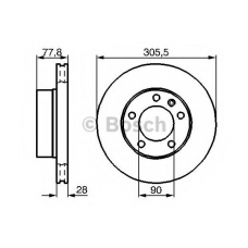 0 986 479 B59 BOSCH Тормозной диск