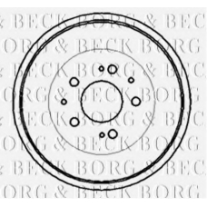 BBR7039 BORG & BECK Тормозной барабан