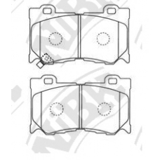PN0389 NiBK Комплект тормозных колодок, дисковый тормоз