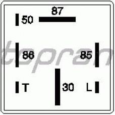 102 931 TOPRAN Реле, система накаливания