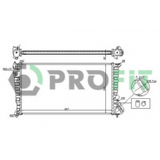 PR 5560A1 PROFIT Радиатор, охлаждение двигателя