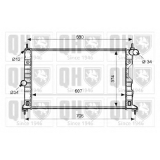 QER2501 QUINTON HAZELL Радиатор, охлаждение двигателя