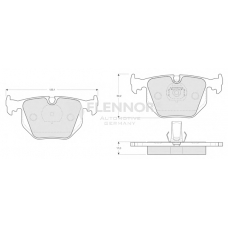 FB210344 FLENNOR Комплект тормозных колодок, дисковый тормоз