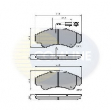 CBP11041 COMLINE Комплект тормозных колодок, дисковый тормоз