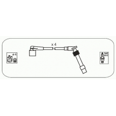 ODS226 JANMOR Комплект проводов зажигания
