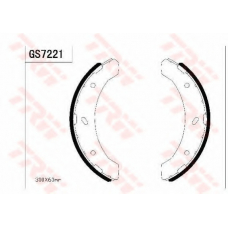GS7221 TRW Комплект тормозных колодок