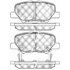 20025 BSF Комплект тормозных колодок, дисковый тормоз