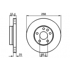 0 986 478 893 BOSCH Тормозной диск