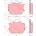 GDB340 TRW Комплект тормозных колодок, дисковый тормоз