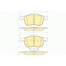6113882 GIRLING Комплект тормозных колодок, дисковый тормоз