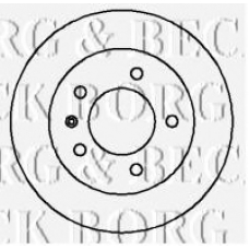 BBD5081 BORG & BECK Тормозной диск