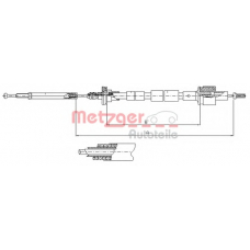 11.2435 METZGER Трос, управление сцеплением