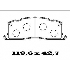 BL1371A1 FTE Комплект тормозных колодок, дисковый тормоз