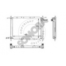 191040C SOMORA Радиатор, охлаждение двигателя