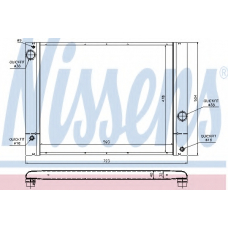 60772 NISSENS Радиатор, охлаждение двигателя