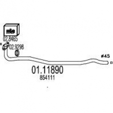 01.11890 MTS Труба выхлопного газа