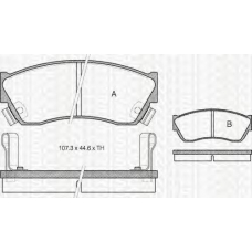 8110 69181 TRIDON Brake pads - front