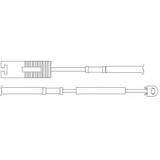 WS0197A KAWE Сигнализатор, износ тормозных колодок