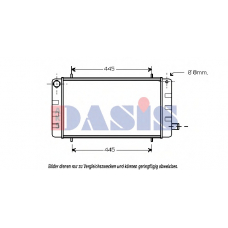020050N AKS DASIS Радиатор, охлаждение двигателя
