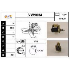 VW9034 SNRA Стартер