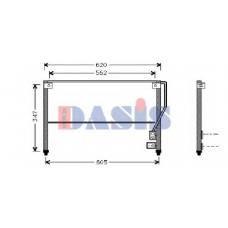 112360N AKS DASIS Конденсатор, кондиционер