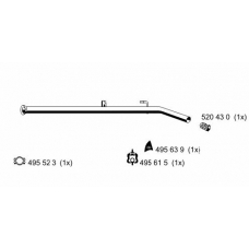 522502 ERNST Труба выхлопного газа