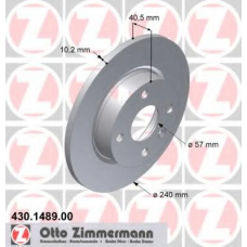 430.1489.00 ZIMMERMANN Тормозной диск