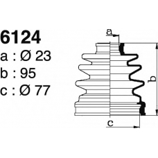 6124 DEPA Комплект пылника, приводной вал