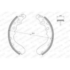 152-2328 WEEN Комплект тормозных колодок