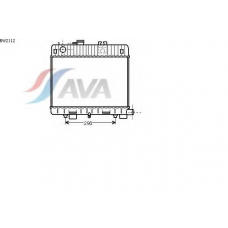 BW2112 AVA Радиатор, охлаждение двигателя