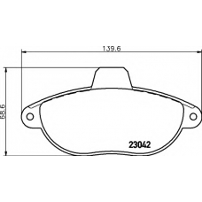 8DB 355 019-251 HELLA Комплект тормозных колодок, дисковый тормоз