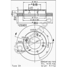 09.8546.10 BREMBO Тормозной диск