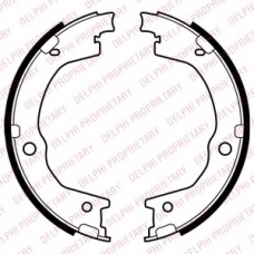 LS2035 DELPHI Комплект тормозных колодок, стояночная тормозная с