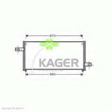 94-5992 KAGER Конденсатор, кондиционер