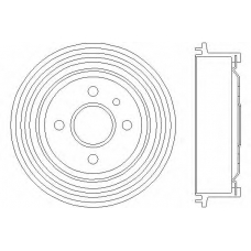 MBD002 DON Тормозной барабан