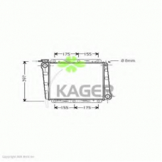 31-1417 KAGER Радиатор, охлаждение двигателя